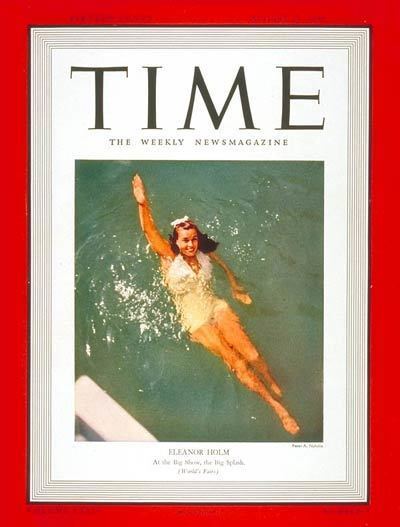 Eleanor Holm TIME Magazine Cover Eleanor Holm Aug 21 1939