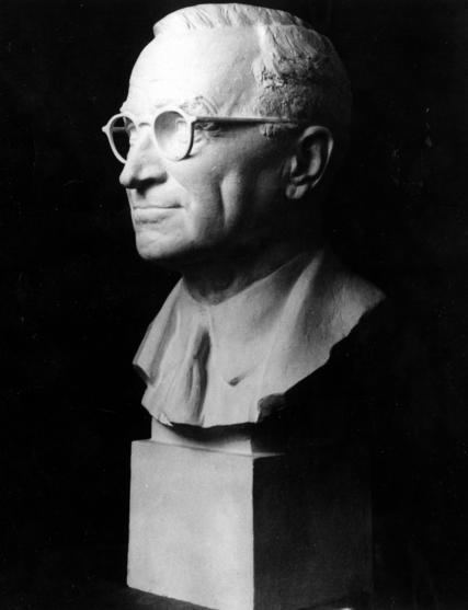 Electra Waggoner Biggs Truman Library Photograph Bust of Harry S Truman by