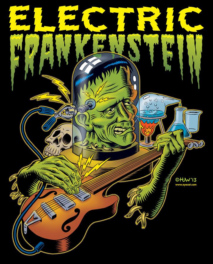 Electric Frankenstein Electric Frankenstein Poster COLOURED by Huwman on DeviantArt