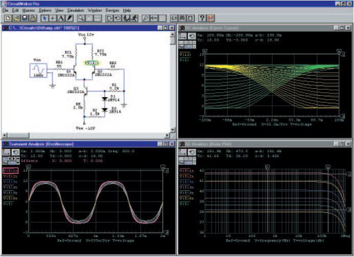 Electronic circuit simulation