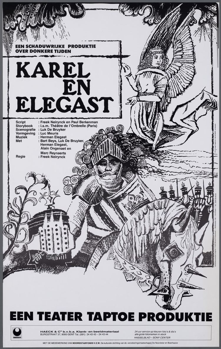 Elegast Affiche voor de productie Karel en Elegast van Teater Taptoe