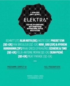 Elektra Festival Magazine MCDMCD ELEKTRA Festival international d39arts numriques