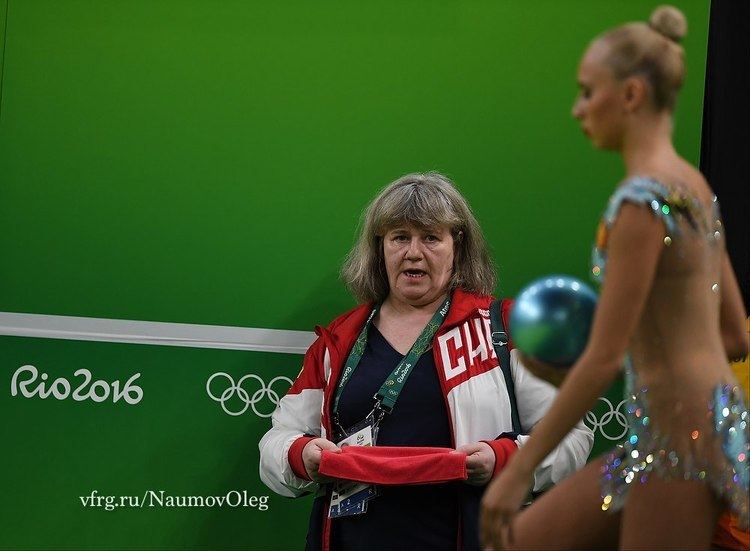 Elena Karpushenko Yana Kudryavtseva Russia and her coach Elena Karpushenko