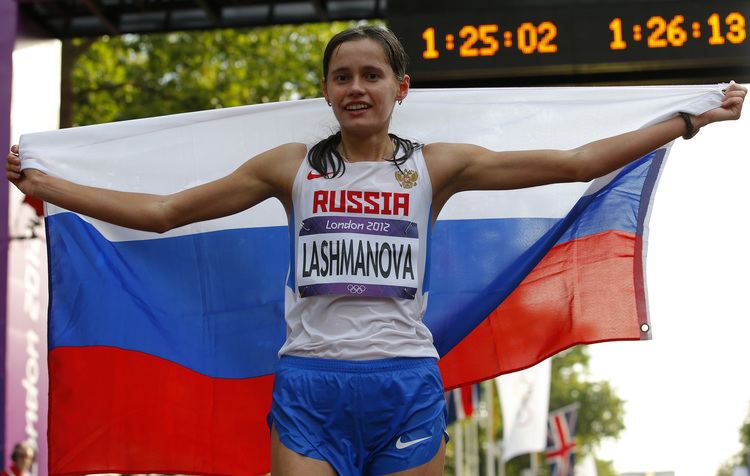 Elena Lashmanova Russia39s Elena Lashmanova wins women39s 20km race walk gold