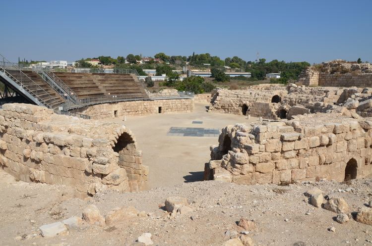 Eleutheropolis FileRoman Amphitheatre built by the Roman army units stationed