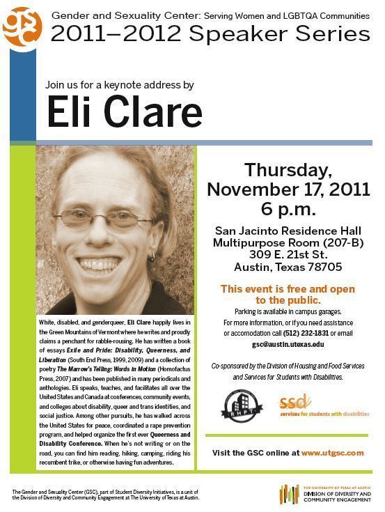 Eli Clare BBA News 1117 Eli Clare