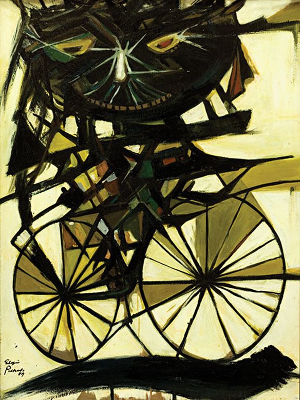 Eligio Pichardo Eligio Pichardo Gato en bicicleta Dominican Art Blog