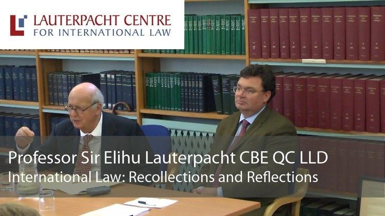 Elihu Lauterpacht International Law Recollections and Reflections Sir Elihu