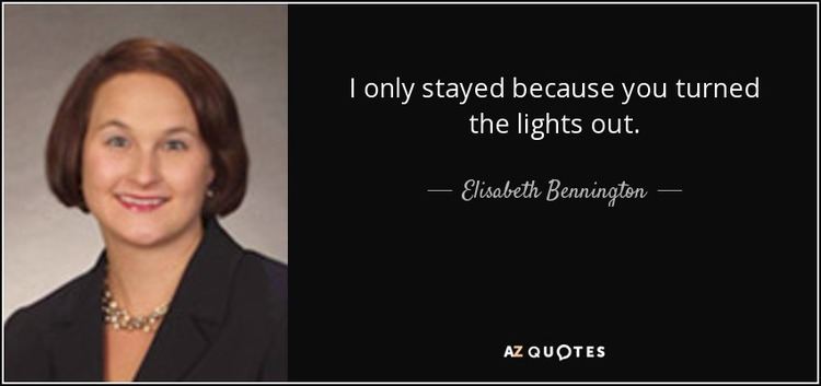 Elisabeth Bennington QUOTES BY ELISABETH BENNINGTON AZ Quotes