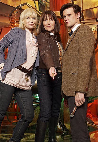 Elisabeth Sladen The 11th Doctor Matt Smith with Sarah Jane Smith Elisabeth Sladen