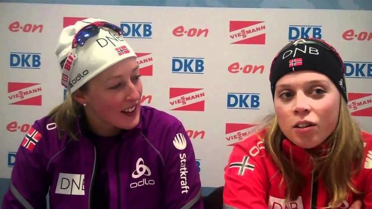 Elise Ringen Young Norwegian Biathletes Fanny Horn and Elise Ringen