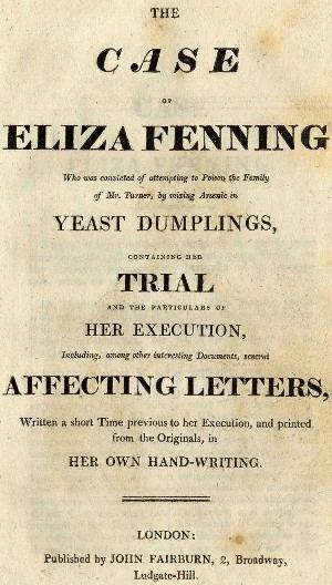 Elizabeth Fenning Elizabeth Fenning Murderpedia the encyclopedia of murderers