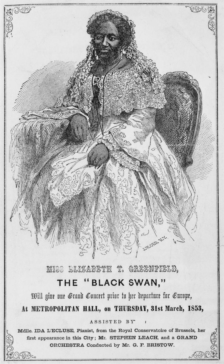 Elizabeth Greenfield Becoming the Black Swan in MidNineteenthCentury America