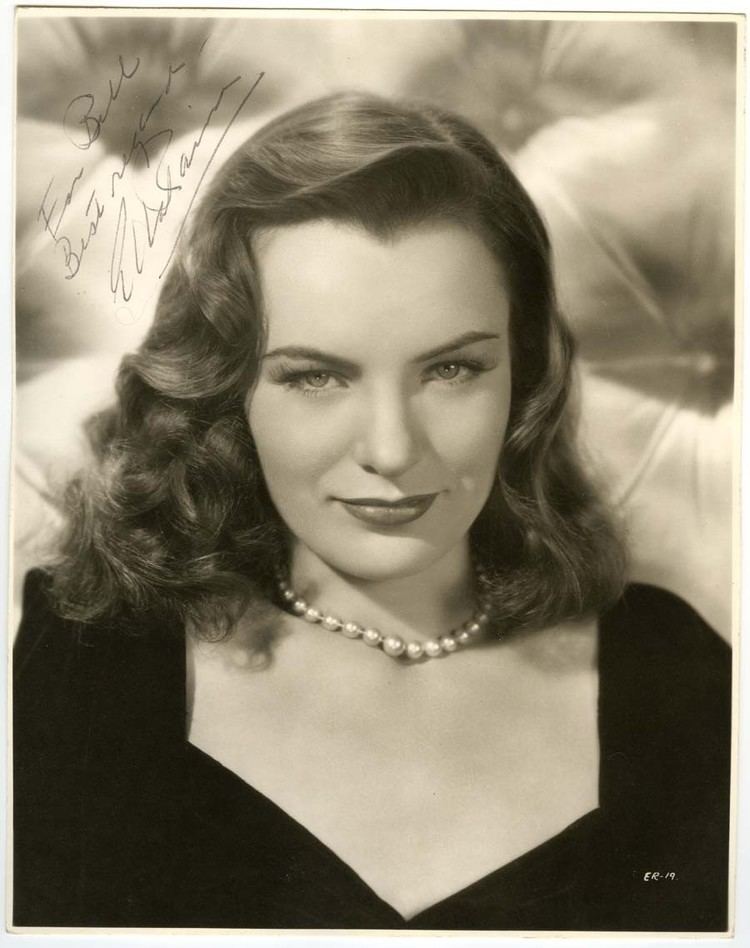 Ella Raines Ella Raines Autographed Ray Jones Photo Actress Autographs