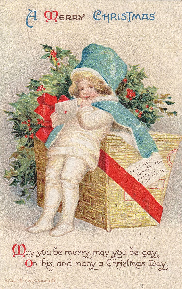 Ellen Clapsaddle Clapsaddle Christmas Packages Moore39s Postcard Museum
