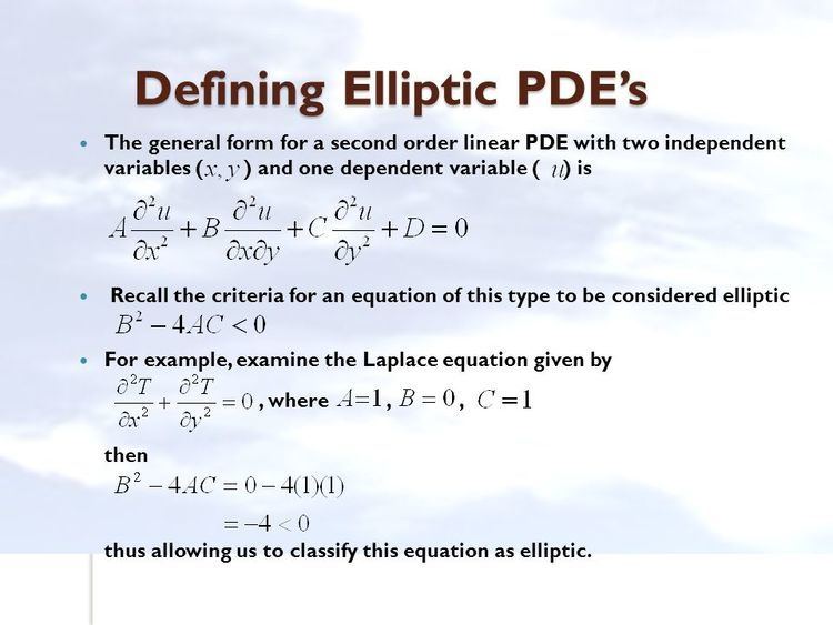 Elliptic partial differential equation imagesslideplayercom246994275slidesslide5jpg