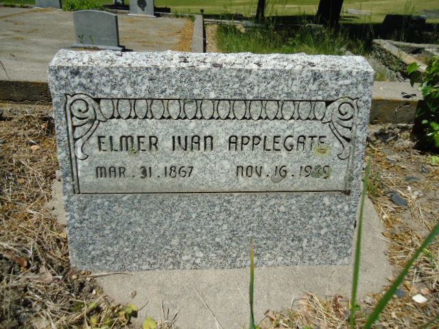 Elmer Ivan Applegate Elmer Ivan Applegate 1867 1949 Find A Grave Memorial