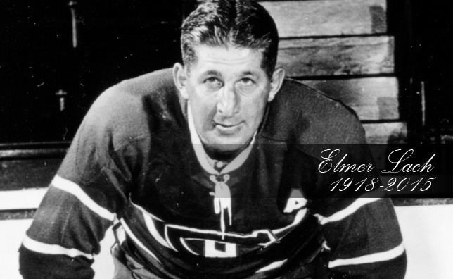 Elmer Lach THE MONTREAL CANADIENS MOURN THE LOSS OF ELMER LACH