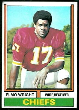 Elmo Wright Elmo Wright rookie card 1974 Topps 34 Vintage Football Card Gallery