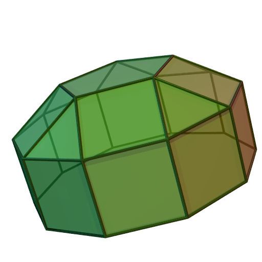 Elongated pentagonal cupola