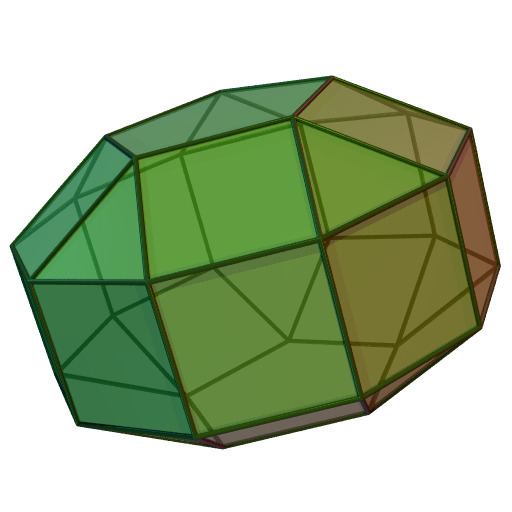 Elongated pentagonal orthobicupola