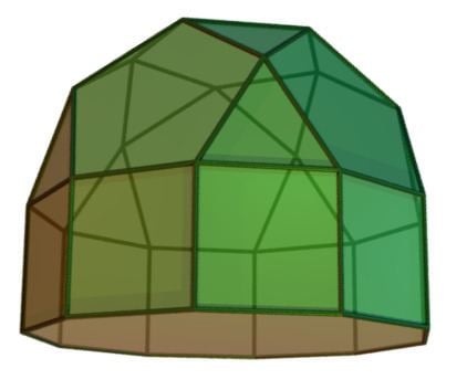 Elongated pentagonal rotunda