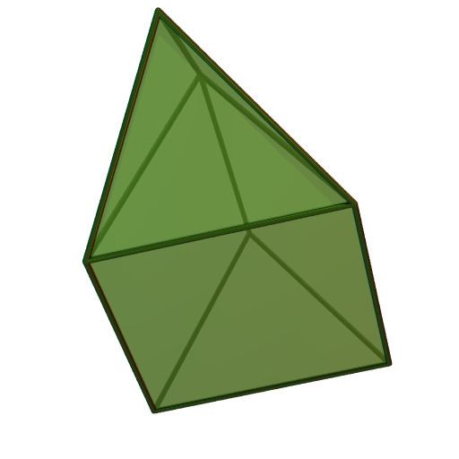 Elongated triangular pyramid