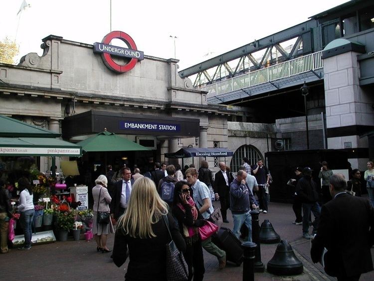 Embankment tube station