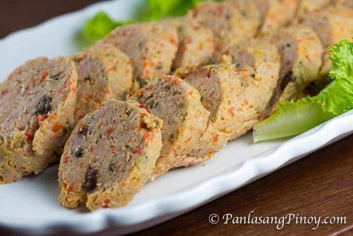 Embutido Pork Embutido Steamed Filipino Meatloaf Panlasang Pinoy