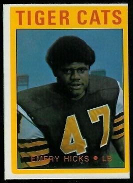 Emery Hicks Emery Hicks 1972 OPeeChee CFL 12 Vintage Football Card Gallery