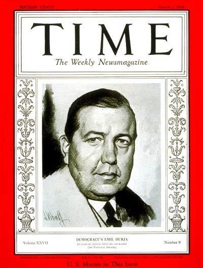 Emil Hurja TIME Magazine Cover Emil Hurja Mar 2 1936 Media Politics