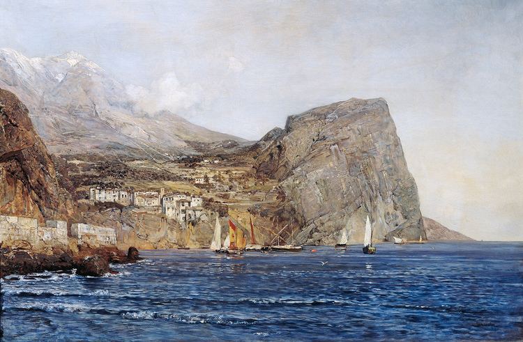 Emil Jakob Schindler Dalmatian Coastline painting 1890 Valentino39s blog