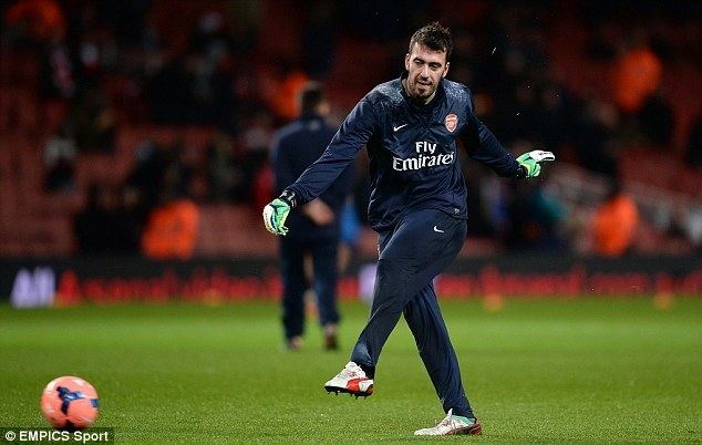 Emiliano Viviano AC Milan and Bologna track unsettled Arsenal keeper Viviano Daily