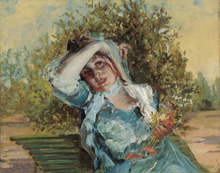 Emilio Sala (painter) FileEmilio Sala Francs Girl with Flowersjpg Wikimedia Commons
