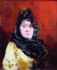 Emilio Sala (painter) Retrato de Mujer Oil On Canvas by Emilio Sala Y Frances 18501910