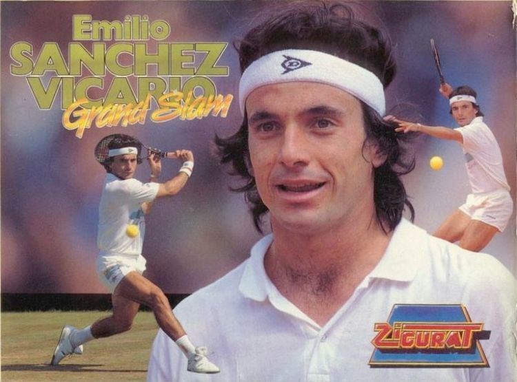 Emilio Sánchez Emilio Sanchez Vicario Grand Slam 1989 Amstrad CPC box cover art