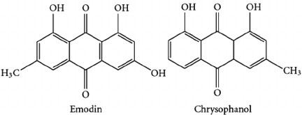 Emodin FIGURE 1 Structure of emodin and chrysophanol Figure 1 of 4