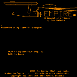 Empire (PLATO) PLATO Empire Video Game TV Tropes