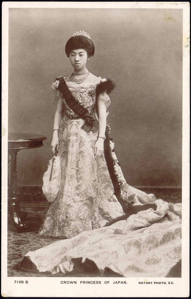 Empress Teimei japan Crown Princess later Empress Teimei 1910s RPPC