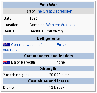 Emu War The Great Emu War polandball