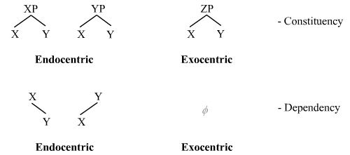Endocentric and exocentric