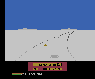 Enduro (video game) Atari 2600 VCS Enduro scans dump download screenshots ads