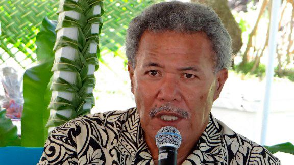Enele Sopoaga Tuvalu PM says climate change 39like WMD39 in Pacific
