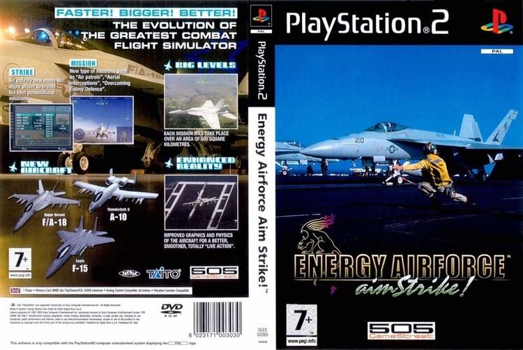 Energy Airforce Aim Strike! PS2 Energy Airforce Aim Strike PAL