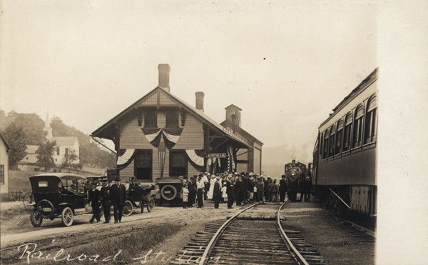 Enfield, Massachusetts Railroad Station Enfield MA Before the Quabbin Swift River