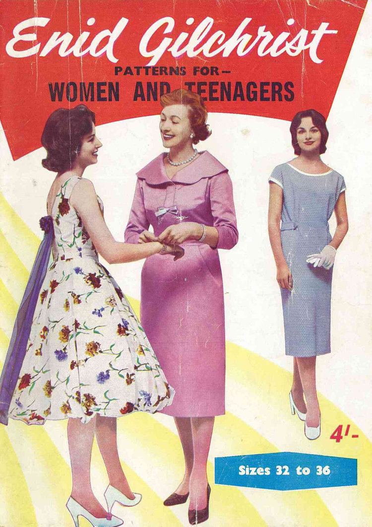 Enid Gilchrist 1950s Enid Gilchrist Patterns for Women and