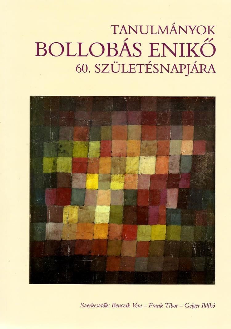 Enikő Bollobás AMERICANA quotPoetic and Scholarly Words for a Birthday Review of