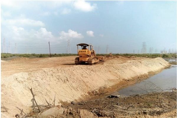 Ennore creek Chennai39s Kamarajar Port illegally expanding and destroying the