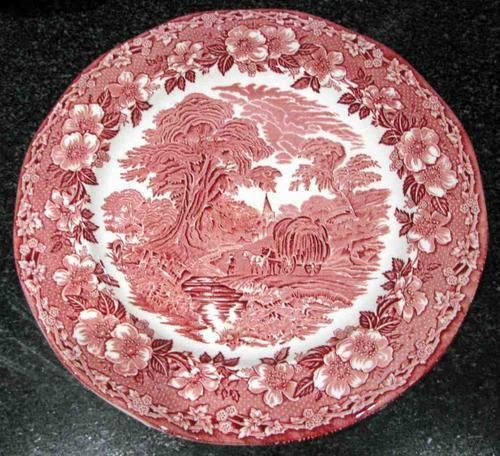 Enoch Wedgwood English Porcelain ENOCH WEDGWOOD Transferware Large Heavy PLATE