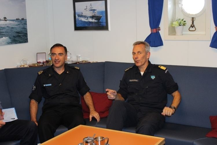 Enrico Credendino EU Naval Force and NATO Counter Piracy Commanders Meet At Sea